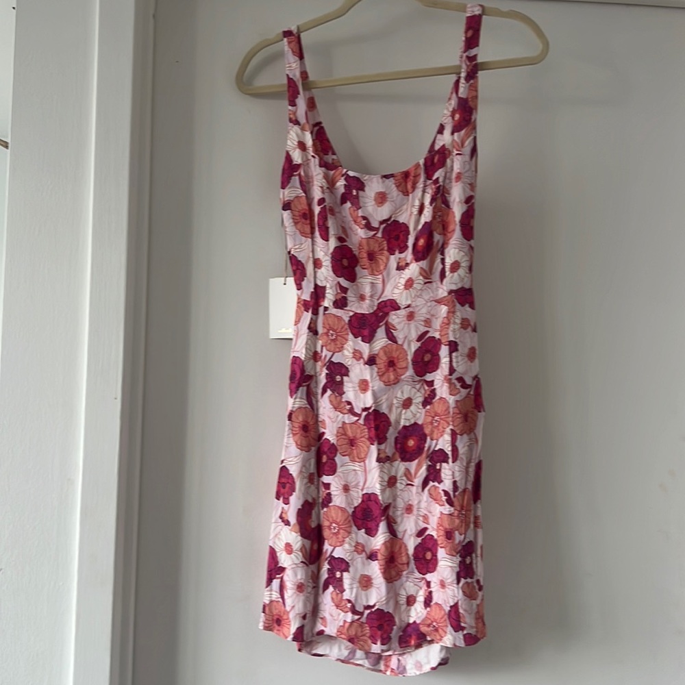 Aritzia Wilfred Delune floral mini dress